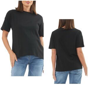Ripe Maternity Women's Black T Shirt Short Sleeves Stretchy Size M